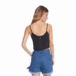 Musculosa Isabel La Católica Crop Pale Trash - Imagen 2