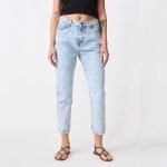 Jean Billabong Mom Old School Blue