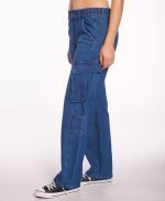 Jean Volcom Mid Cargo Blue - Image 3