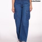 Jean Volcom Mid Cargo Blue