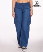Jean Volcom Mid Cargo Blue