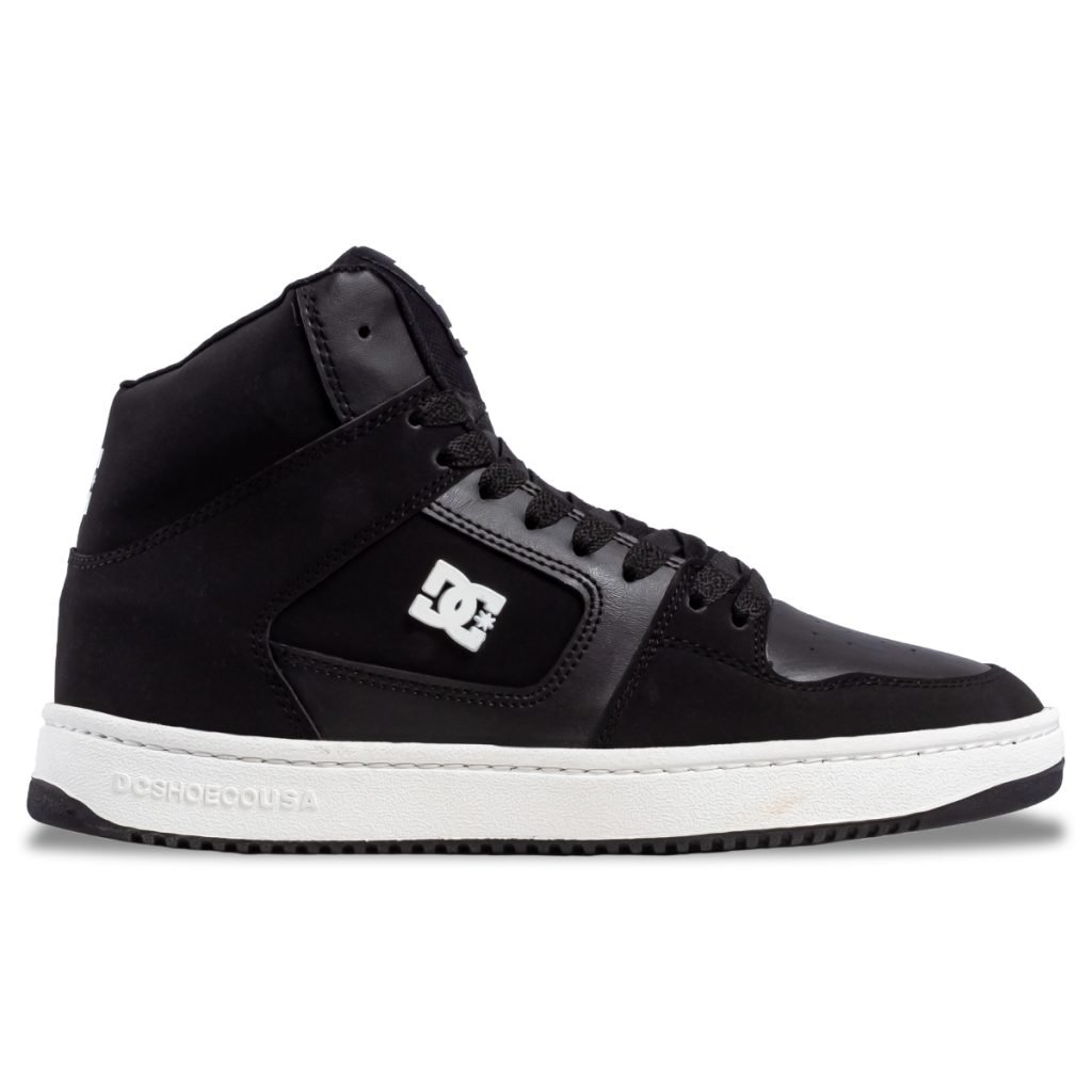 Scarpe Dc Shoes Manteca 4 M Hi, Colore Nero, Taglia 45. Alte, Con Suola In Gomma Adesiva, Ideali Per Skate E Lifestyle.