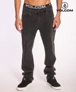 Jean Volcom Vorta Tap BLK Wash