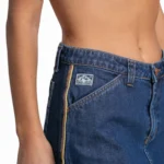 Pollera Rusty Flip Mommy Low Rise Mini Denim - Imagen 3