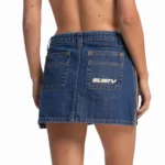 Pollera Rusty Flip Mommy Low Rise Mini Denim - Imagen 2