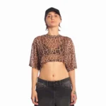 Remera Isabel La Católica Crop Over Tul