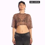 Remera Isabel La Católica Crop Over Tul