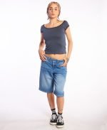 Bermuda Isabel La Catolica Low Straight Blue - Imagen 4