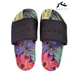 Ojotas Rusty Black Beach Palm Teen