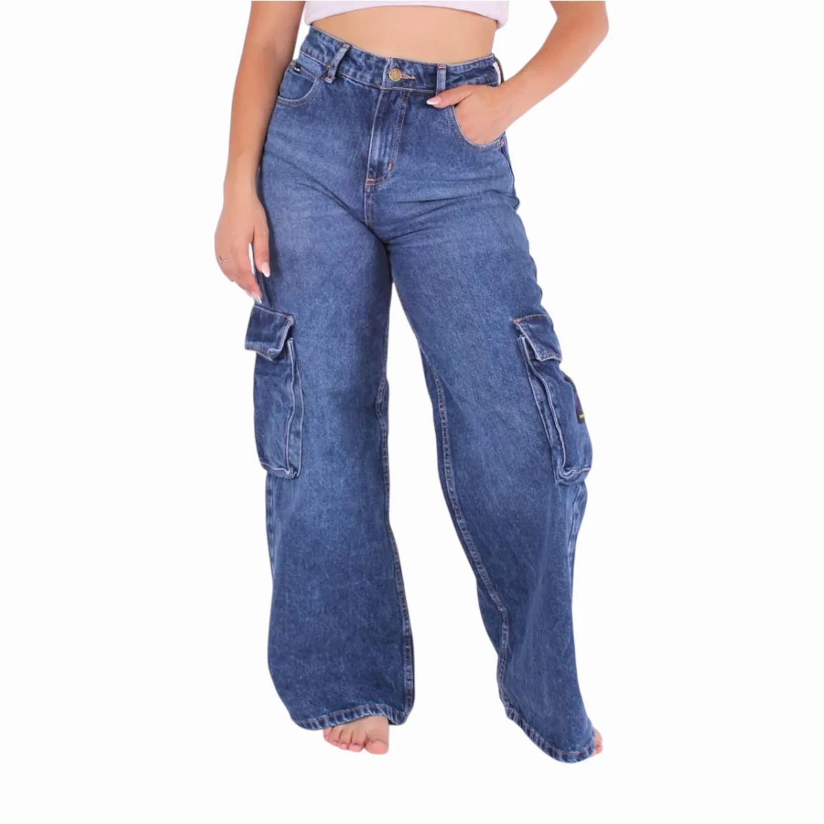 BBW2500115-N (1) Jean Rip Curl Wide Cargo Blue - Imagen 1