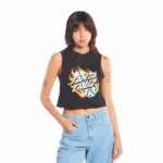 Remera Santa Cruz Flaming Dice Dot Front