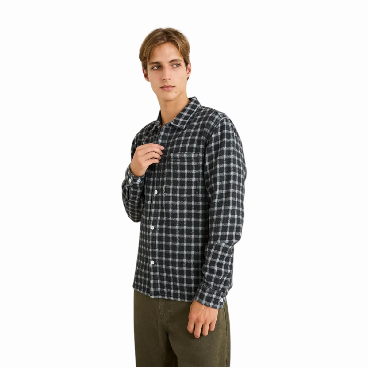 BBW2600149 Camisa Rhythm Jacquard Check - Imagen 1